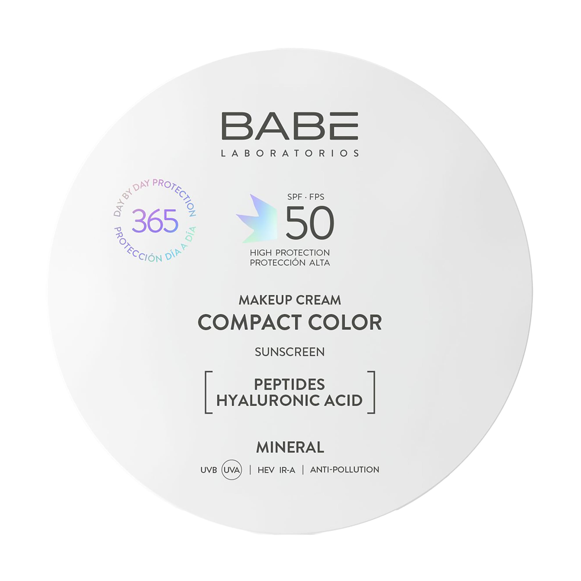 Компактна крем-пудра для обличчя Babe Laboratorios Makeup Cream Compact Color Mineral SPF 50, 10 г